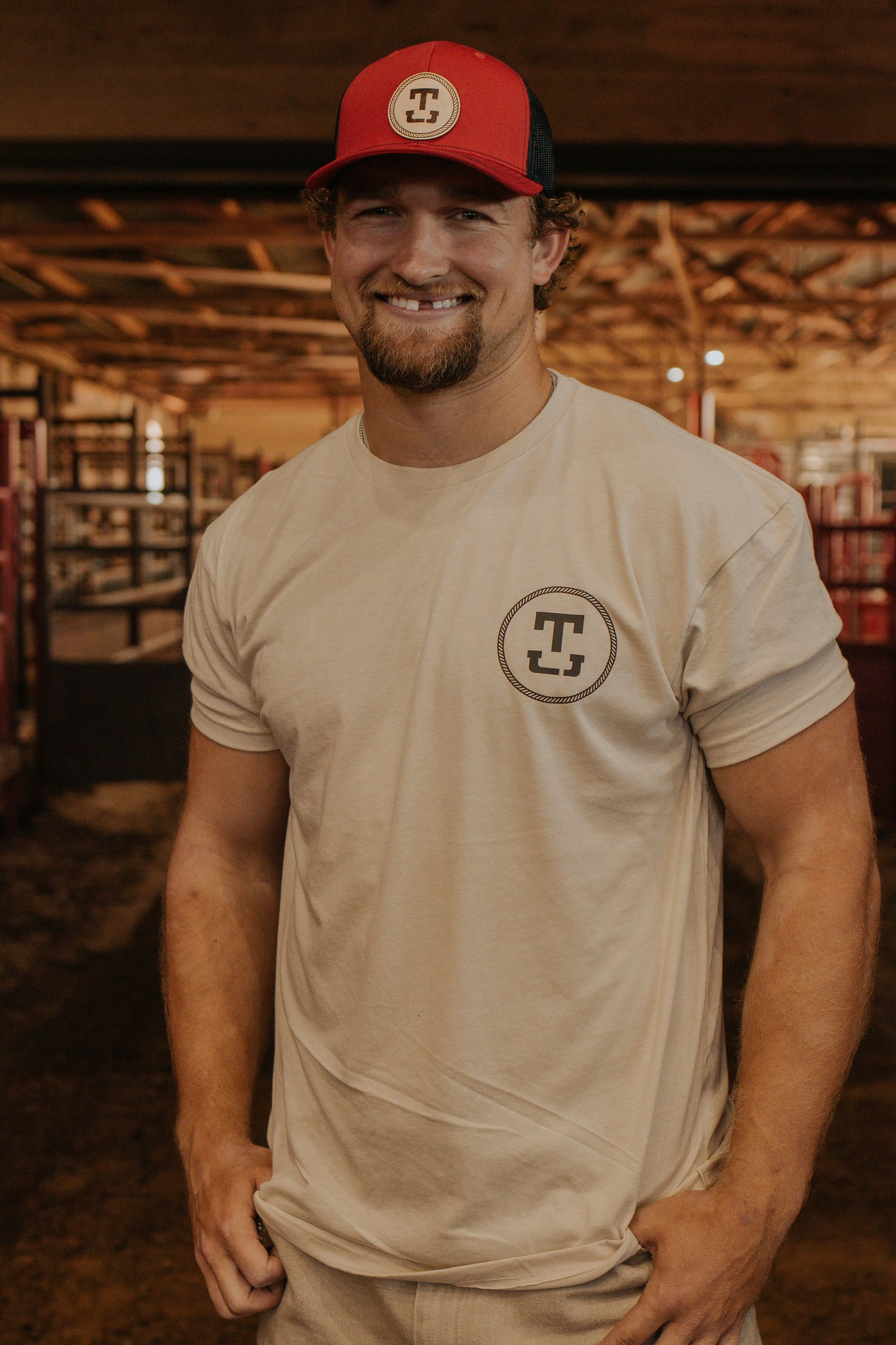 Toothless Cowboy face logo shirt